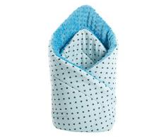 Minky Couverture anti-insectes 100% coton 75 x 75 cm Double face douce et multifonctionnelle pour bébé