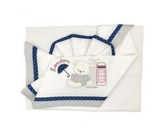 Andy & Helen 2/400d16 _ LN Drap Berceau Brodé, Londres