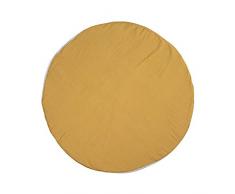 Lässig 1542009837 Grand Coussin Rond de Mousseline, Jaune