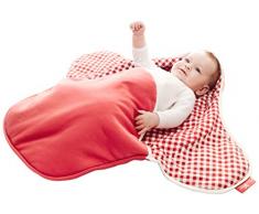 Wallaboo - Couverture Enveloppante - Multi-Usages - pour Coques Bébé / Sièges Auto / pour Landaus / Poussettes ou Lits Bébé - 90 cm x 70 cm - Cotton - Rouge / Vichy