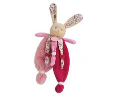 Baby nat Poupi Doudou Forme Lapin Rose