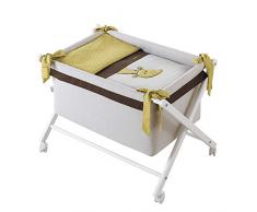 Belino 9768 – Bébé de ciseaux Motif Bonny Chocolat, Couleur Moutarde Et Blanc