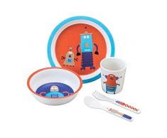 Petit Jour Paris - Coffret vaisselle 5 pièces scintillantLes Robots - Favorise lautonomie