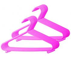cintres BIECO cintres pour bébé enfant Hanger cintres en plastique pour la longueur de larmoire de stockage garde-robe 29.5cm, 16 pièces, rose, petit, ARTN 90016144