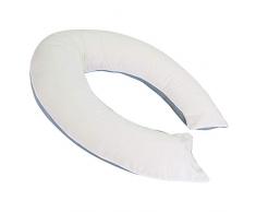 DOMIVA Coussin de Maternité Bicolore 180cm Perle/Ivoire