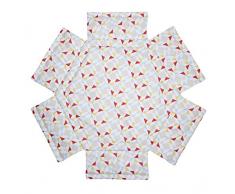 Schardt Tapis de Parc Hexagonal, Motif Prisma Rouge