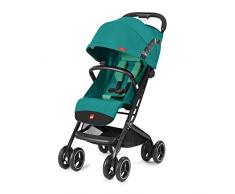 gb Gold Poussette Qbit+, Voyageur Premium, Travel System 3-en-1, De la Naissance Jusquà 17 kg (env. 4 ans), Laguna Blue