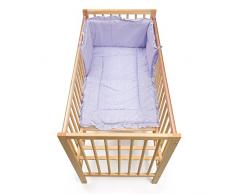 Junior Joy brodé Angle Lit avec couette et bord de lit (Lilas)