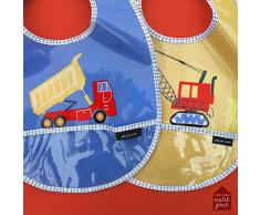 Petit Jour Paris - Ensemble de Bavoirs Assortis LE CHANTIER - pour Rester Bien Propre