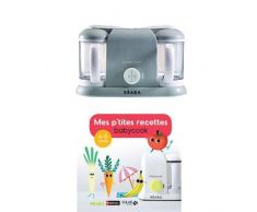 Béaba - 912464 - Babycook Plus - Gris + Mes ptites recettes Babycook 4-6 mois