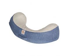 Ergobaby Housse pour Coussin d’allaitement, Natural Curve, Bleu Vintage