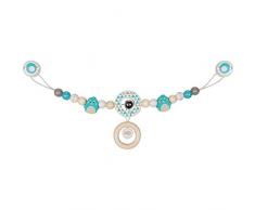 Helmess Chaîne Pingouin avec anneaux et clips pour tétine Unisexe