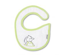 STERNTALER Bavoir imperméable naissance ELIAS léléphant, Blanc