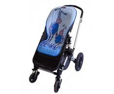Tris&Ton Maxi tapis de poussette léger et respirant en microfibre + harnais de protection (Trisyton)