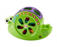 Fisher-Price Mon Ami lEscargot Jouet Bébé pour Apprendre les Formes, les Chiffres et les Couleurs, avec 10 Musiques, 6 Mois et Plus, FRB87