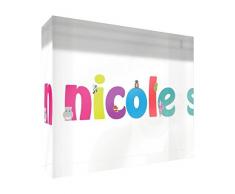 Feel Good Art Diamant poli/Souvenir pour bébé Symboliquement pour la chambre de bébé en design mignon (7,4 x 10,5 x 2 x 2 cm, petit, neutre, Such a Big Miracle dans une petite fille)