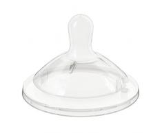 Chicco Sensation naturelle Nourriture Flow tétine, 6 Plus mois, Lot de 2