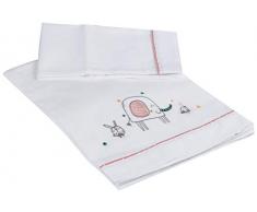 Bimbi Pirulos Tript.Sab.100% Alg.Mini 001 Elefante 150 04 Parure de lit unisexe