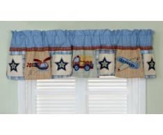 Kids Line All Aboard - Tour de lit brodé pour fenêtre