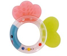 Bieco 41001154 Hochet de dentition en forme de poisson, anneau de dentition et anneau de dentition pour bébés à partir de 3 mois Multicolore 30 g