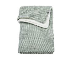 Meyco 2734084 Winter Relief Mix Couverture tricotée pour bébé 75 x 100 cm Vert