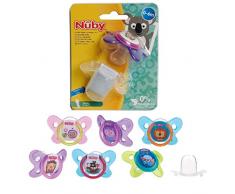 Nûby ID5857SFS Sucette Papillon Ovale 0-6 Mois