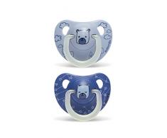 Suavinex 304526 2 Sucettes Physio Night & Day 6/18M Ourson