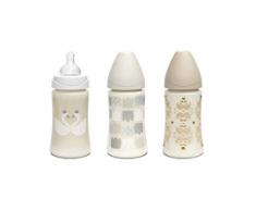 Suavinex Biberons Couronne Ou Cygne - Blanc Ou Beige