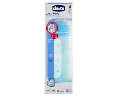 Chicco Biberon Coloré pour Biberon, Silicone, Flux Rapide, 330 ml, Modèles assortis, 1 pièce