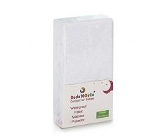 Dudu N Girlie Terry Coton pour lit bébé Matelas protecteurs Drap-housse, 2 pièces