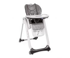 Chicco - Chaise Haute Bébé Polly 2 Start - 4 Roues - Naissance à 3 ans - Anthracite