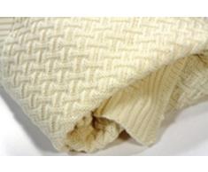 Sonnenstrick 0610563326914 Couverture douce pour bébé 100 % laine Mérinos 80 x 90 cm