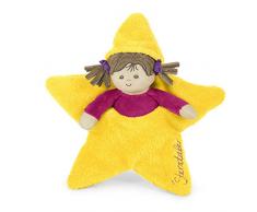 Sterntaler Poupée Fille dans lÉtoile, Hochet Intégré, Pour Bébé dès la naissance, 22 cm, Jaune
