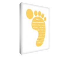 Little Helper FOOT128-01G Feel Good Art Tableau sur toile avec orteils, doigts et orteils, style moderne