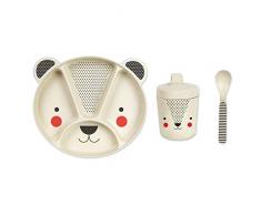 Petit Collage 388/54464 Set de Table Bambou Ours Multicolore
