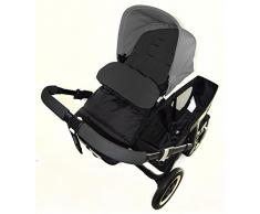 Chancelière/Cosy orteils Compatible avec Nuna Ivvi Poussette Black Jack