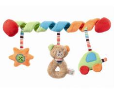 Fehn La spirale dactivités Teddy jouet pour poussette bébé, multicolore