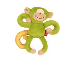 sigikid, Fille et Garçon, Doudou Hochet à Accrocher Singe, Vert, 42171