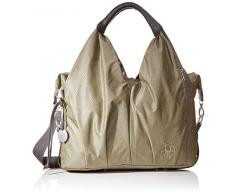 LÄSSIG Sac à Langer pour Bébé Durable, Accessoires de Rechange Compris/Sac à Col avec étiquette Verte, Mélange dor