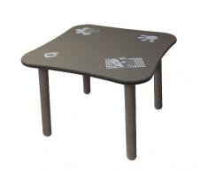 Diabolo Kids Table Prince et Princesse - Gris et Taupe