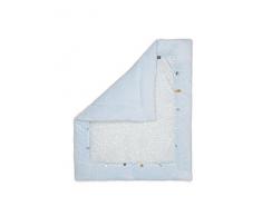Snoozebaby Tapis de jeu sympathique, nuageux Bleu