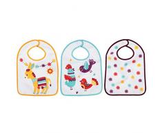 babyCalin BBC202905 Set de 3 Bavoirs