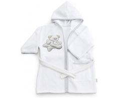 Italbaby Peignoir en éponge pour bébé 6-18 mois Sweet Blanc 550 g