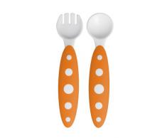 Boon Couverts pour enfant ModWare Feeding Blanc/orange
