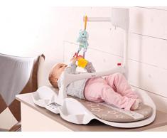 Table à langer multifonctionnelle avec système antichute | Pèse-bébé, matelas de mesure de hauteur, porte-couchette, Tank x Creams, sangles de sécurité | Made in Italy | Dieghino® de Trias