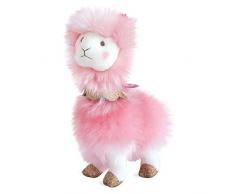 Histoire dOurs Lama Peluche Rose 20 cm