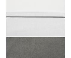 Meyco Lot 413004 Petit drap plat avec bordure, 75 x 100 cm, gris/blanc
