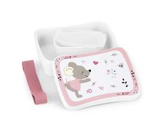 Sterntaler Boîte à Goûter, Souris Mabel, 13 x 17 x 6 cm, Blanc/Multicolore
