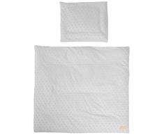Baumann Roba GmbH 314090G227 Lil Planet Parure de lit 2 pièces comprenant 1 taie doreiller 35 x 40 cm et 1 housse de couette 80 x 80 cm, 80% coton et 20% polyester, 340 g