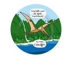 Petit Jour Paris - Assiette à dessert Les Dinos - Parfaite pour le dessert!